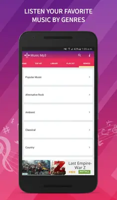 Music Mp3 android App screenshot 2