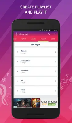 Music Mp3 android App screenshot 3